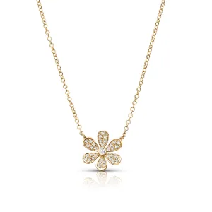 0.12 ctw Diamond Flower Necklace Pendant