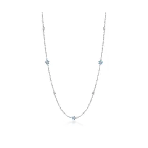 0.81 CTW Mini Flower Station Necklace