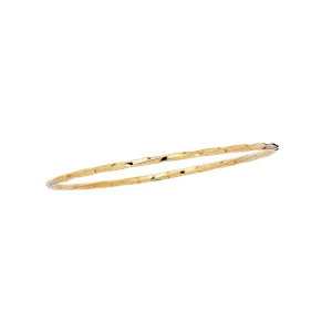14K Gold Twist Bangle
