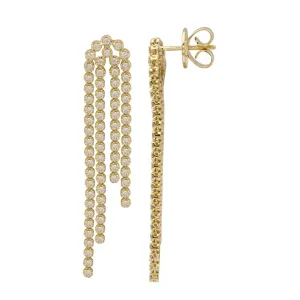 14KT Gold Diamond Divine Waterfall Earrings