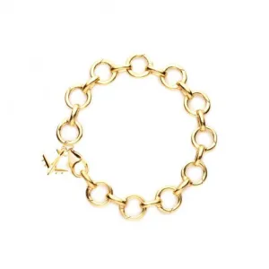14kt Gold Vermeil Link Charm Bracelet