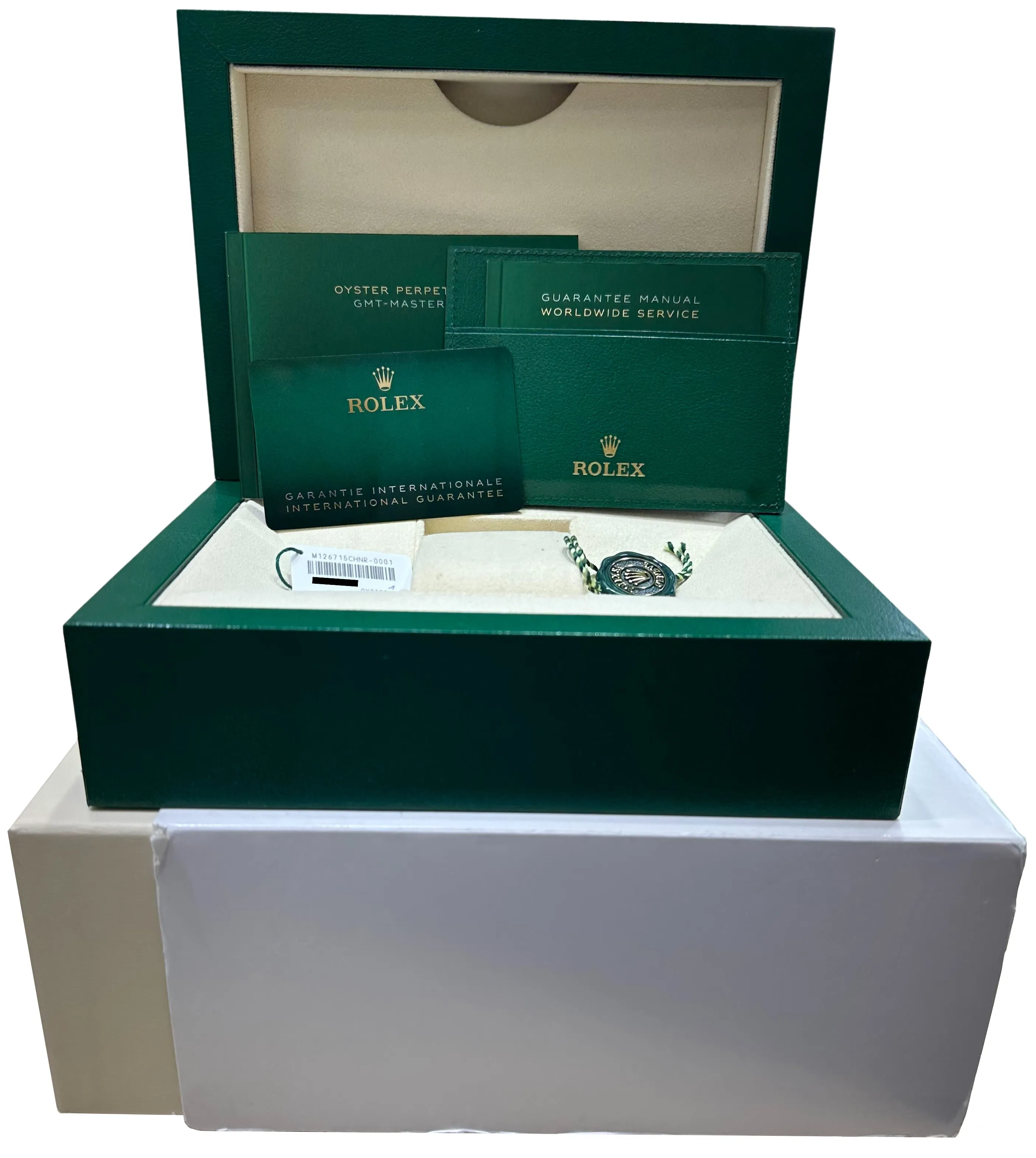 2021 Rolex GMT-Master II Root Beer 18K Rose Gold 40mm Watch 126715 CHNR FULL SET
