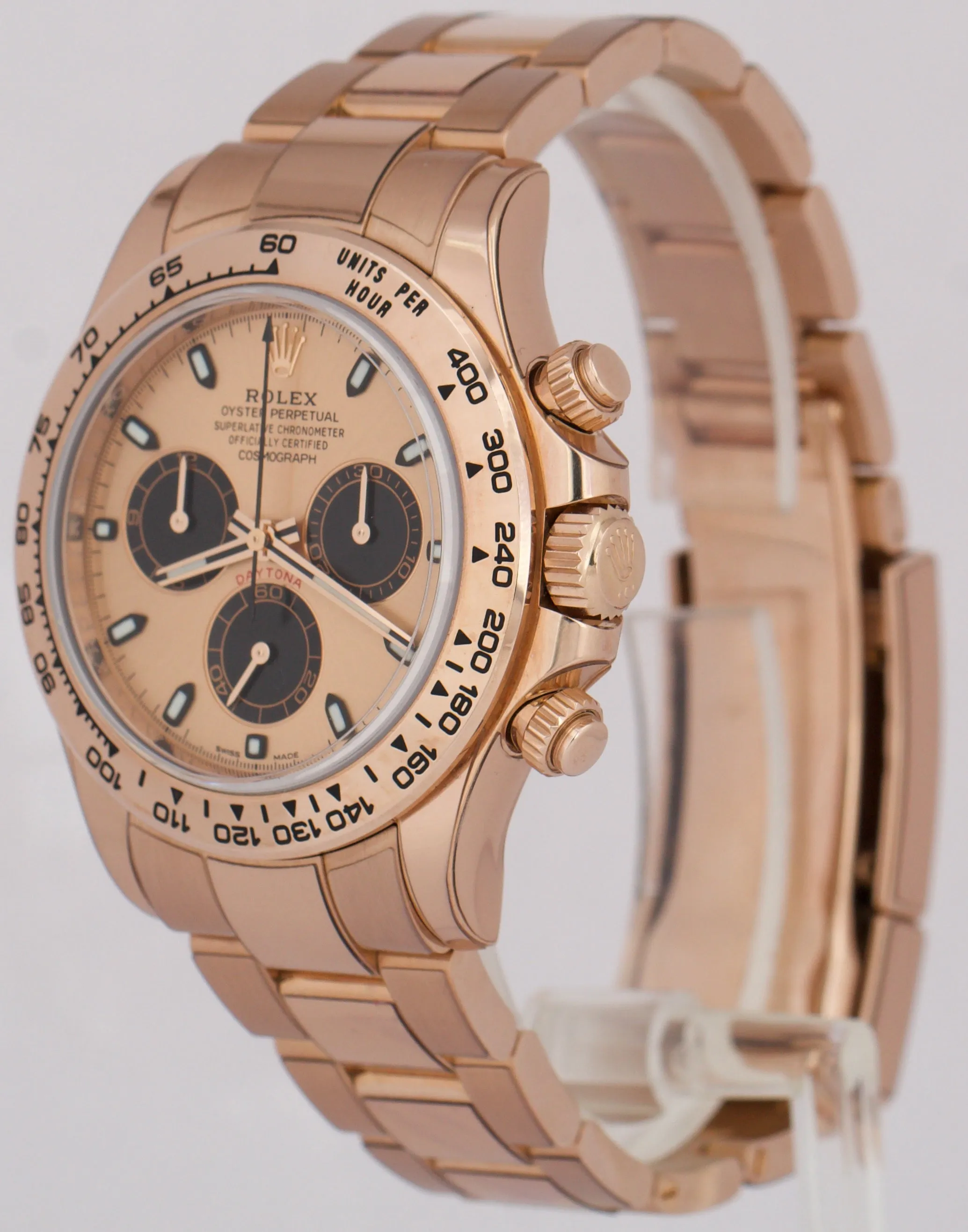 2022 PAPERS Rolex Daytona SUNDUST PINK 40mm 18K Rose Gold Watch 116505 BOX