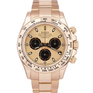 2022 PAPERS Rolex Daytona SUNDUST PINK 40mm 18K Rose Gold Watch 116505 BOX