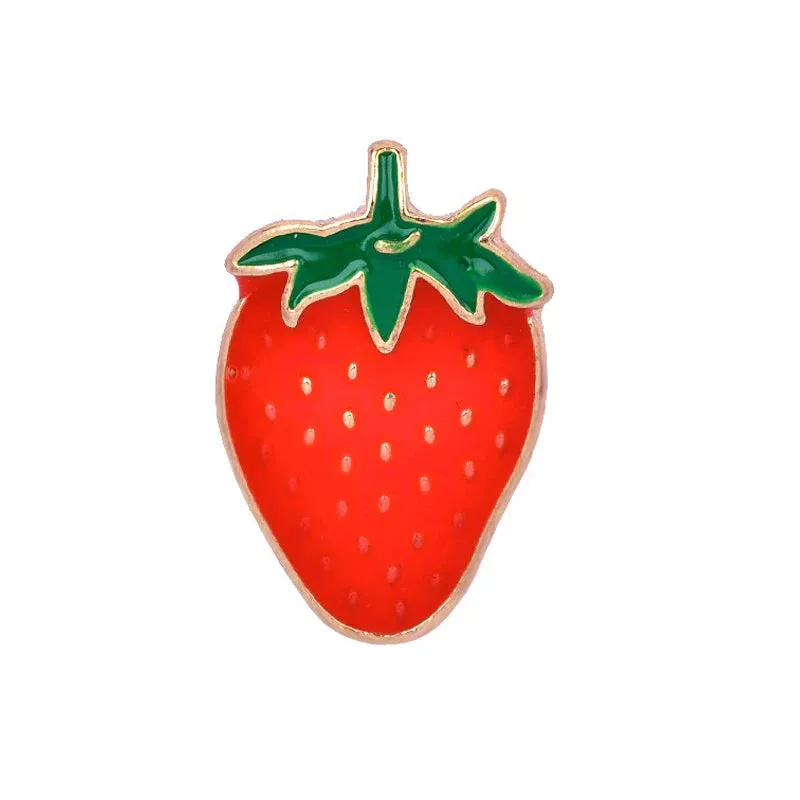 30 Style Fruit Vintage Brooch Watermelon Strawberry Enamel Pin Badge Cherry Brooches For Women Jewelry Men Accessories Pins Gift