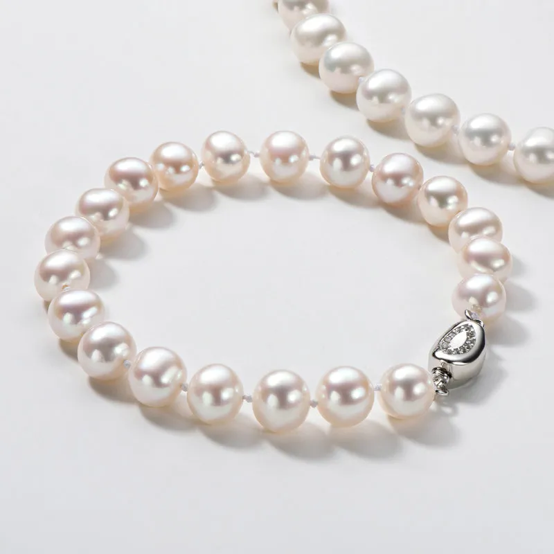 6-11mm White Freshwater Pearl Bracelet