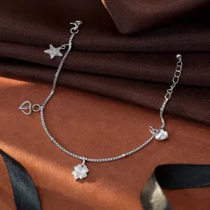 925 Sterling Silver Good Luck Bracelet - Lucky Charm