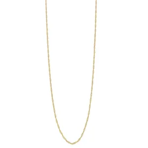 9ct Yellow Gold Singapore Twist Necklace