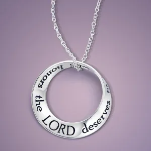 A Woman Who Honors The Lord - Proverbs 31:30 Necklace