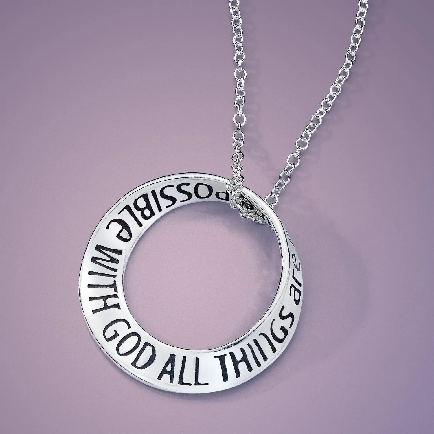 All Things Are Possible With God - Mark 10:27 Necklace