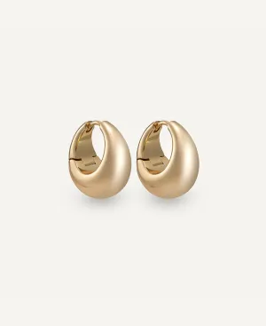 Alyssa Gold Chunky Hoop Earrings