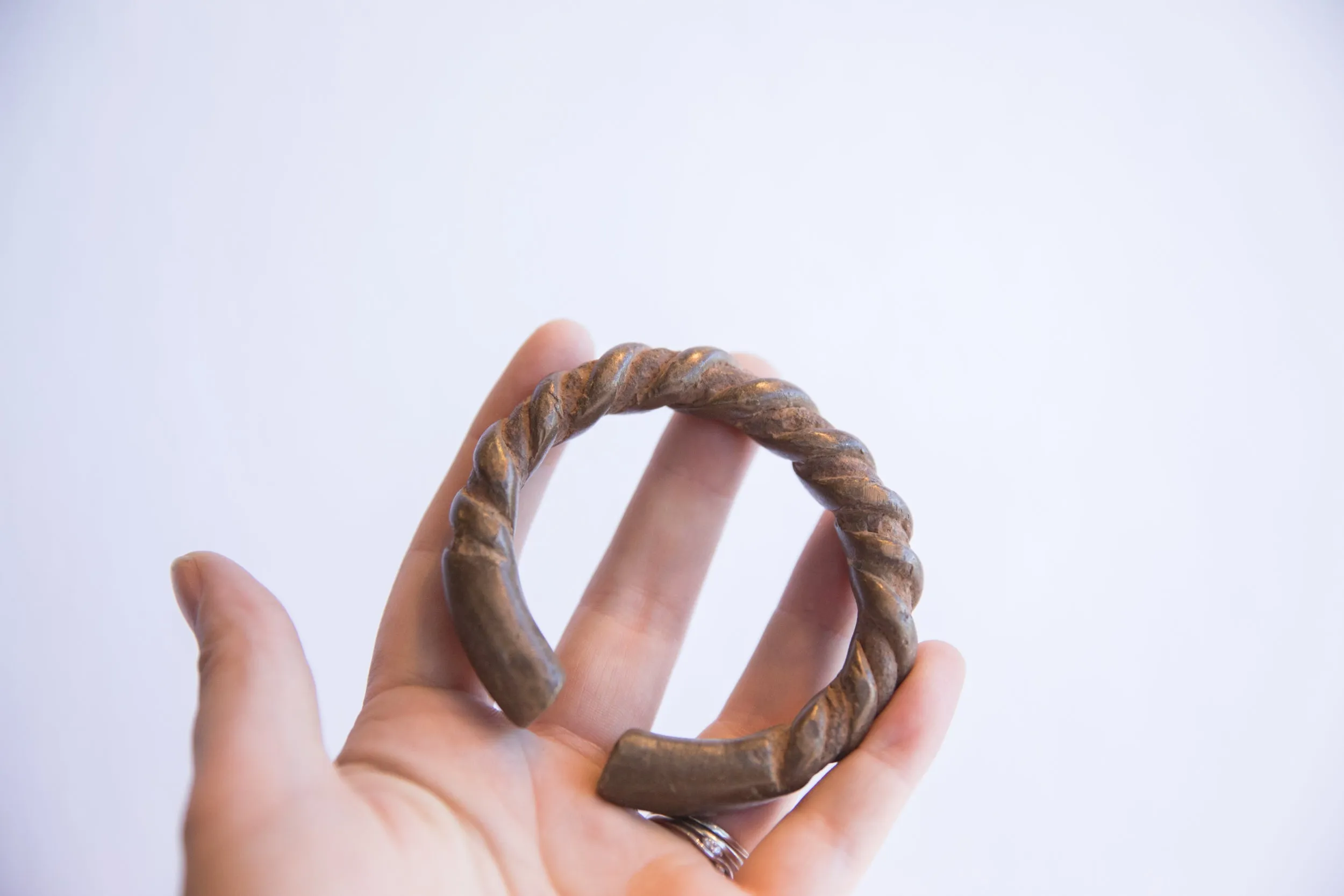 Antique African Twist Design Cuff Bracelet