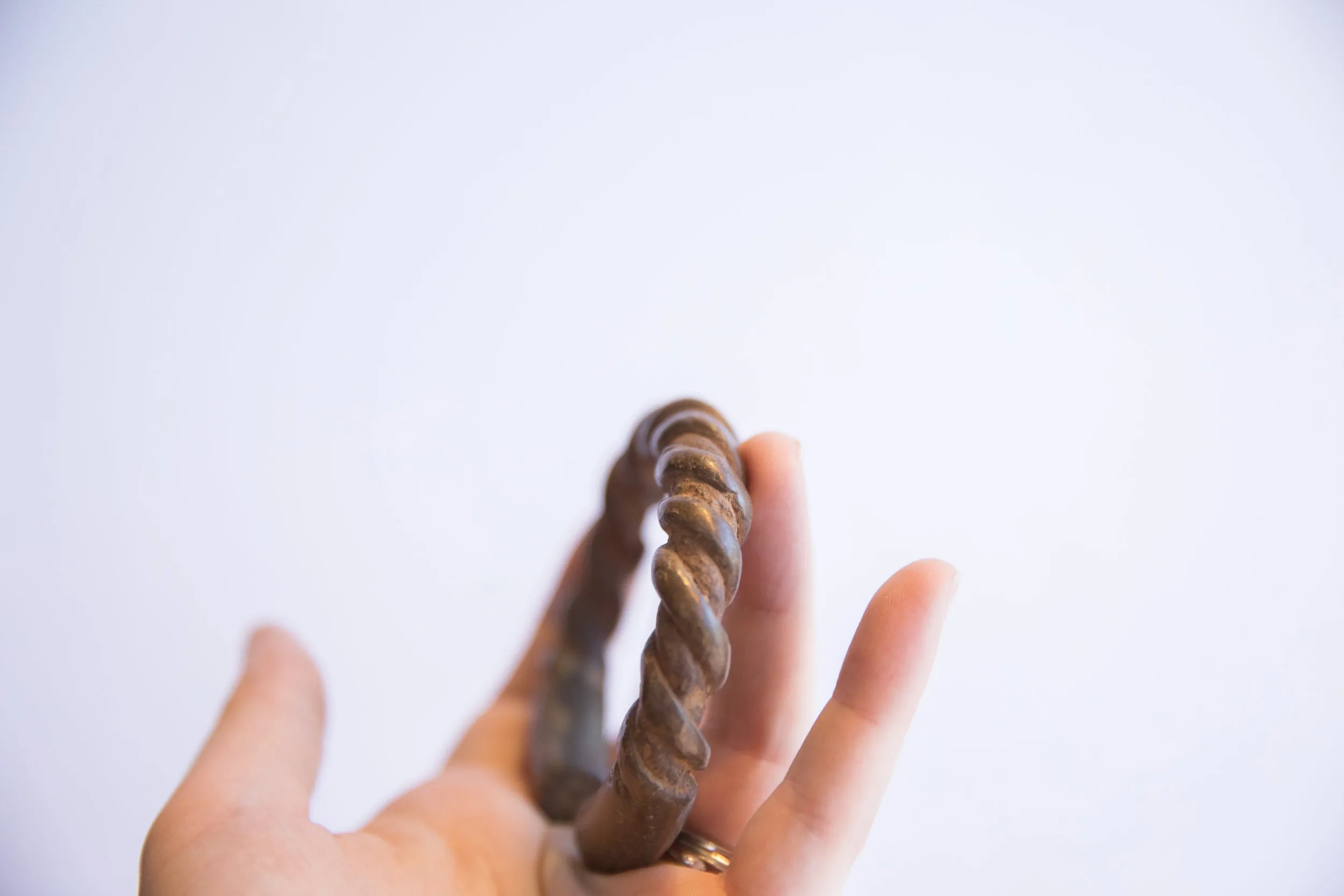 Antique African Twist Design Cuff Bracelet