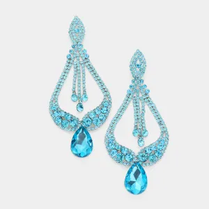 Aqua Pageant Earrings | "Miss America" | 529002