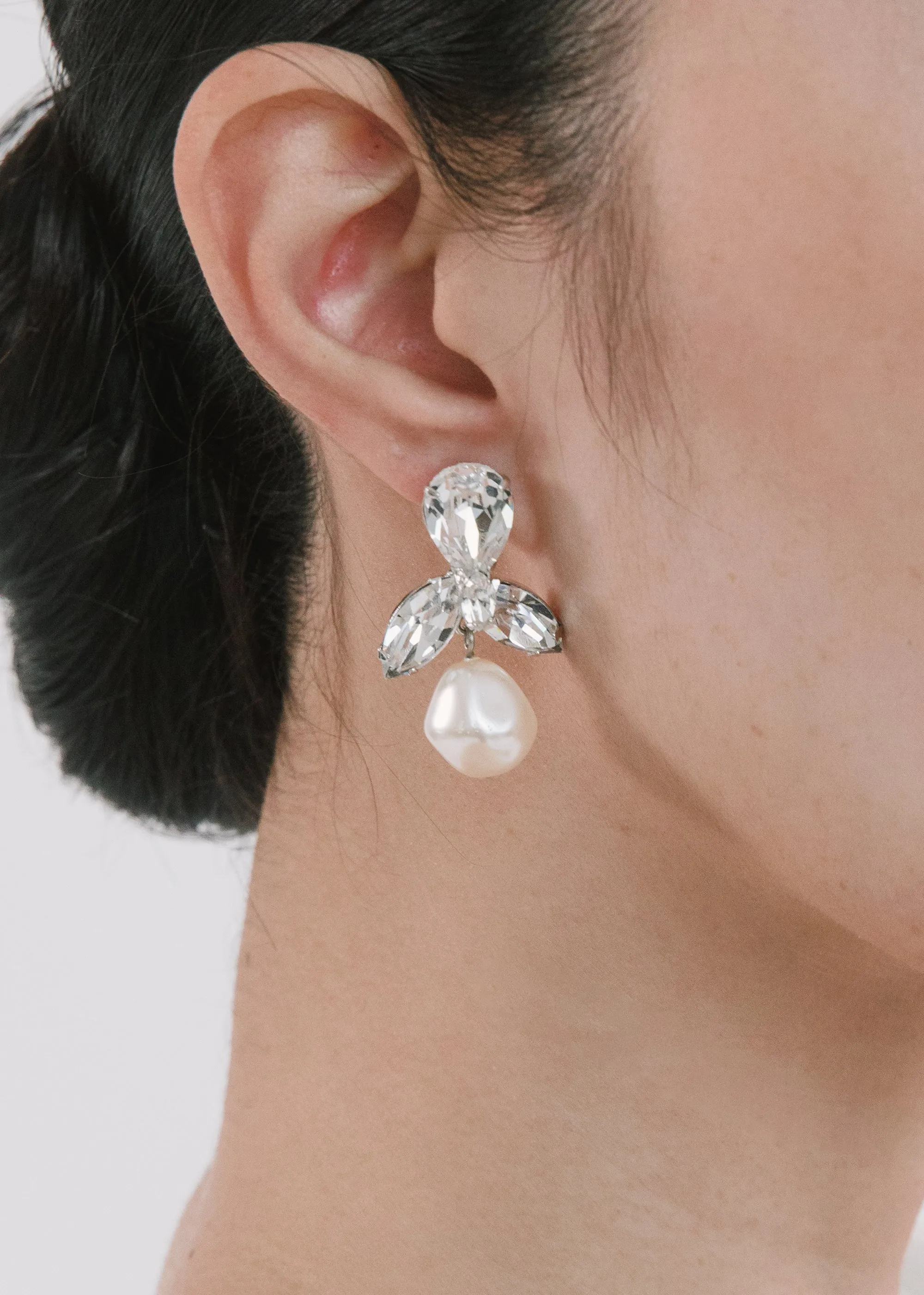 Aren Earrings -- Crystal