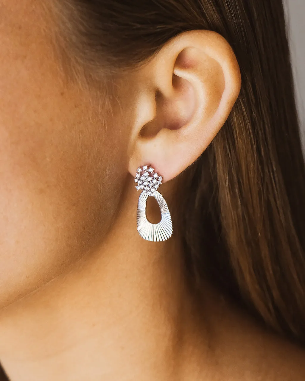 Ariana CZ Statement Drop Earrings