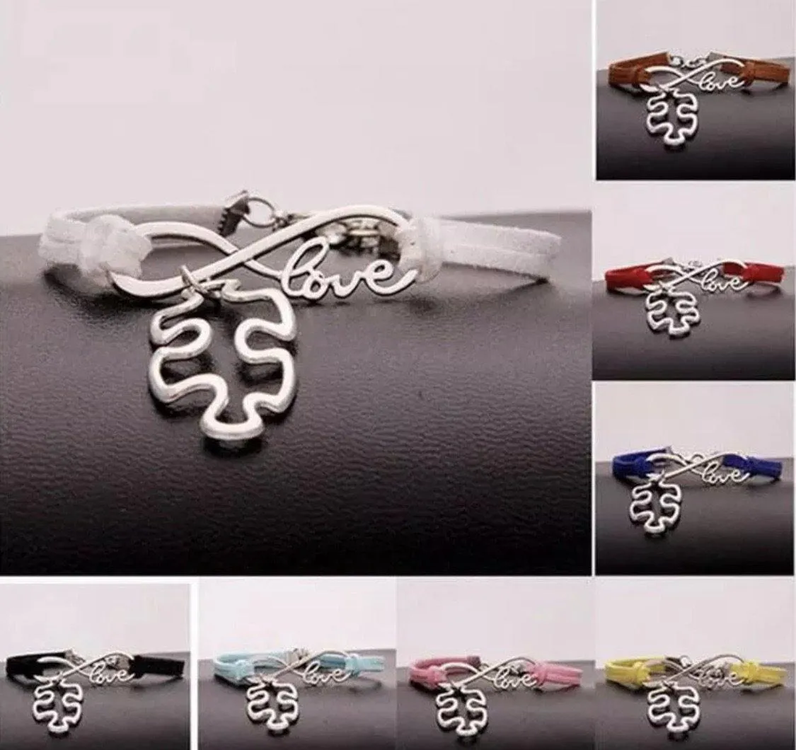 Autism Awareness bracelets and necklaces.