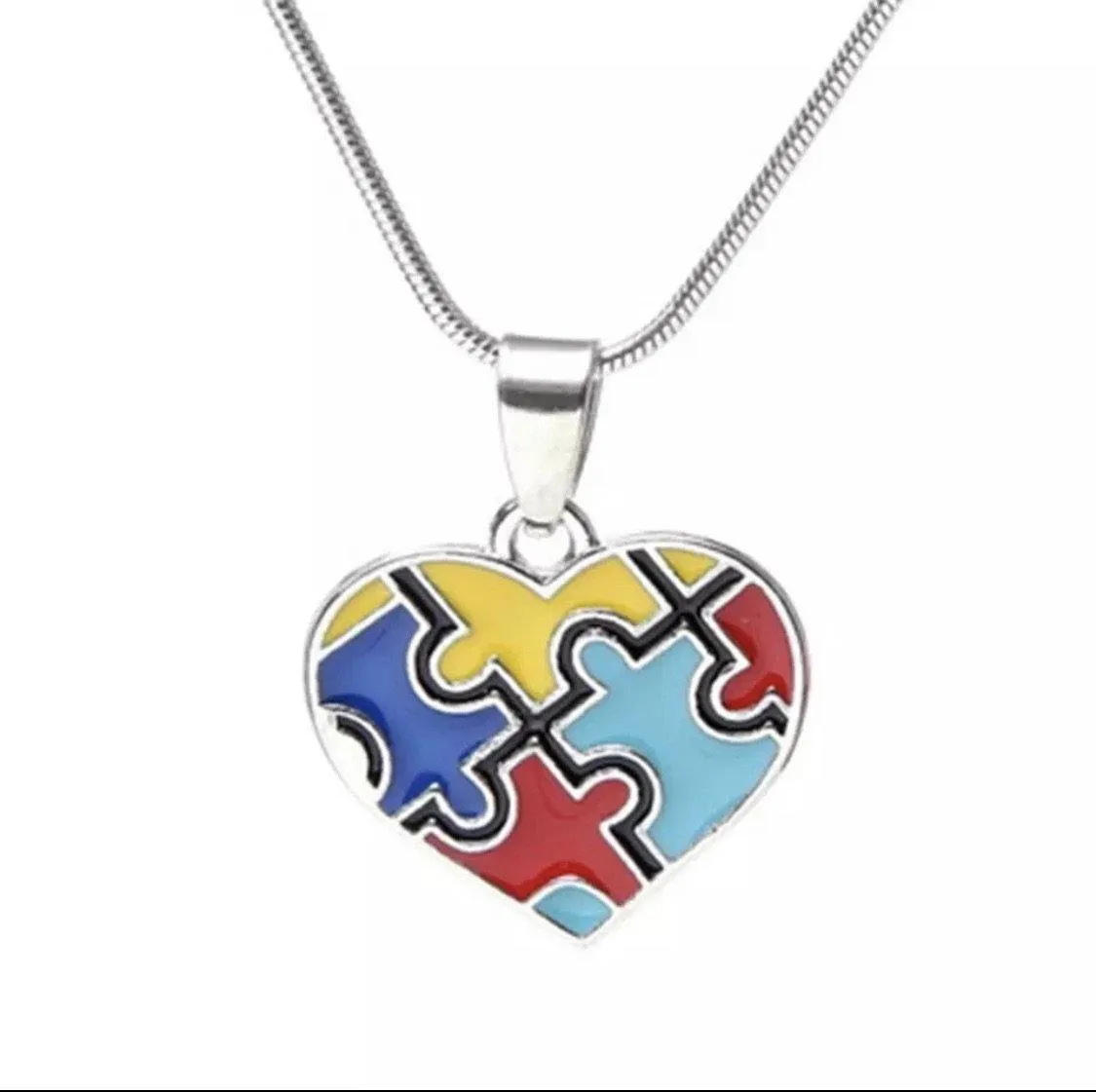 Autism Awareness bracelets and necklaces.