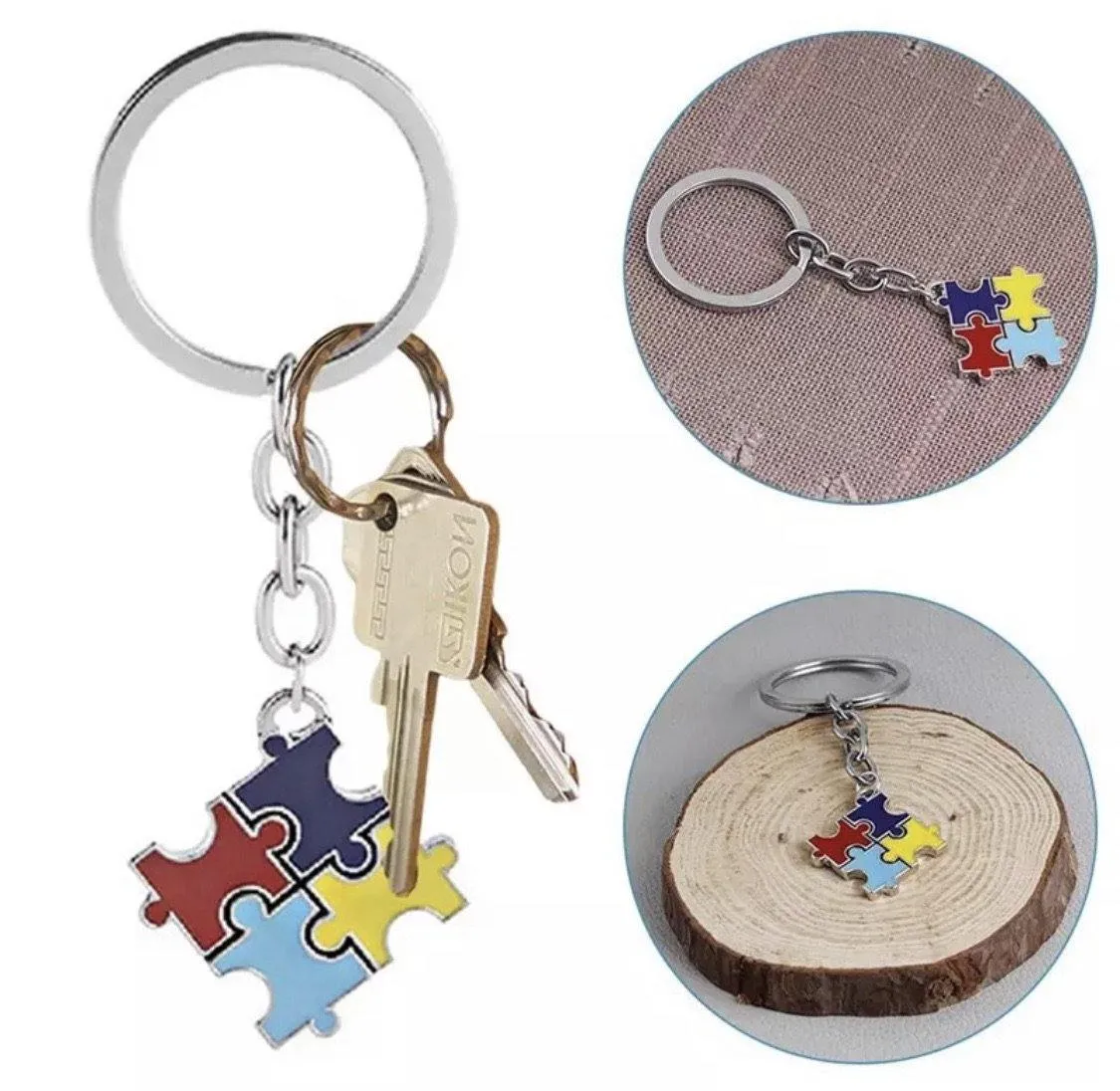 Autism Awareness bracelets and necklaces.