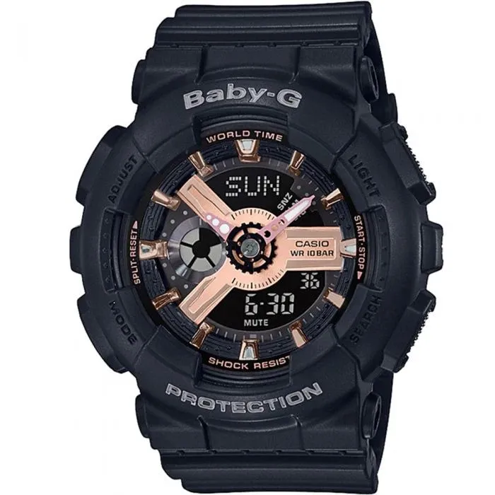 Baby G Duo Rose Gold/Black BA110XRG-1A