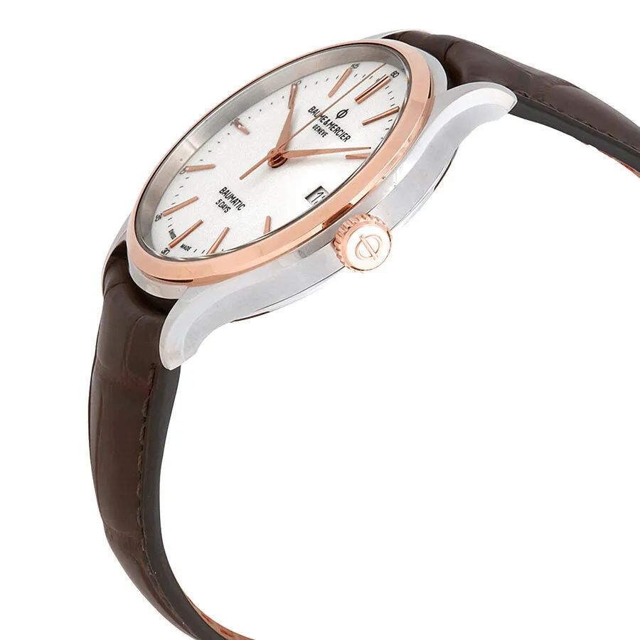 Baume et Mercier Clifton Baumatic Automatic White Dial Men's Watch 10401