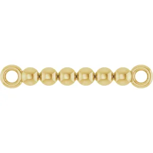 Beaded Bar Link for Bracelets