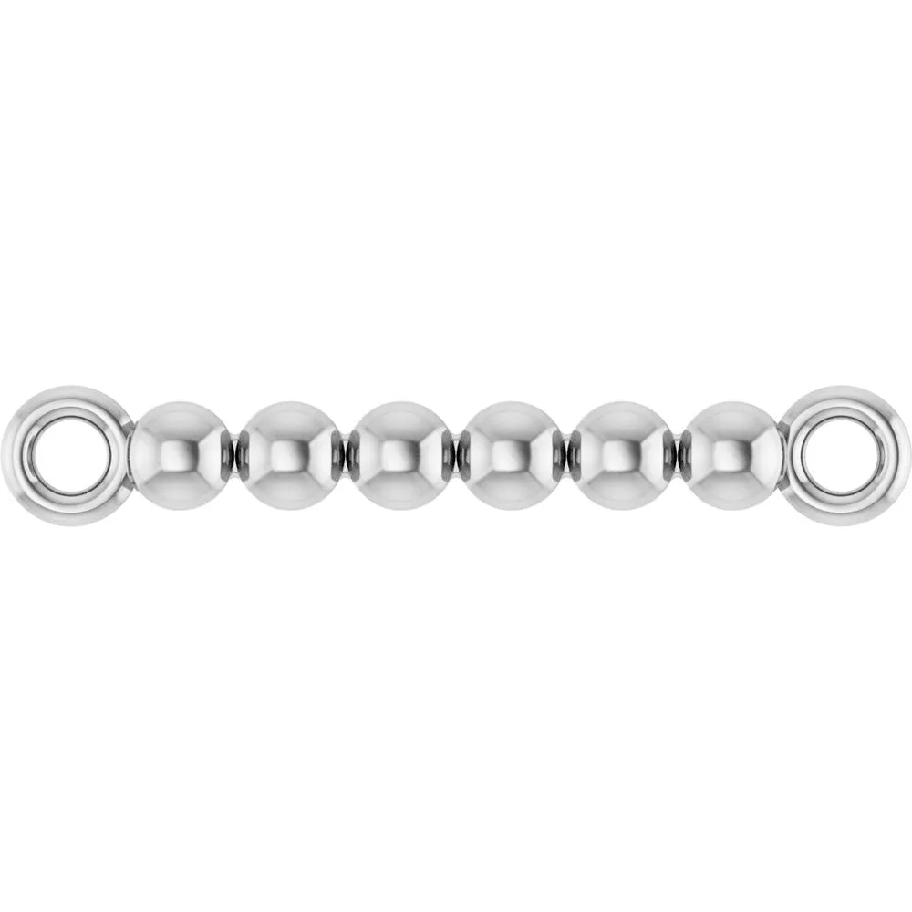 Beaded Bar Link for Bracelets