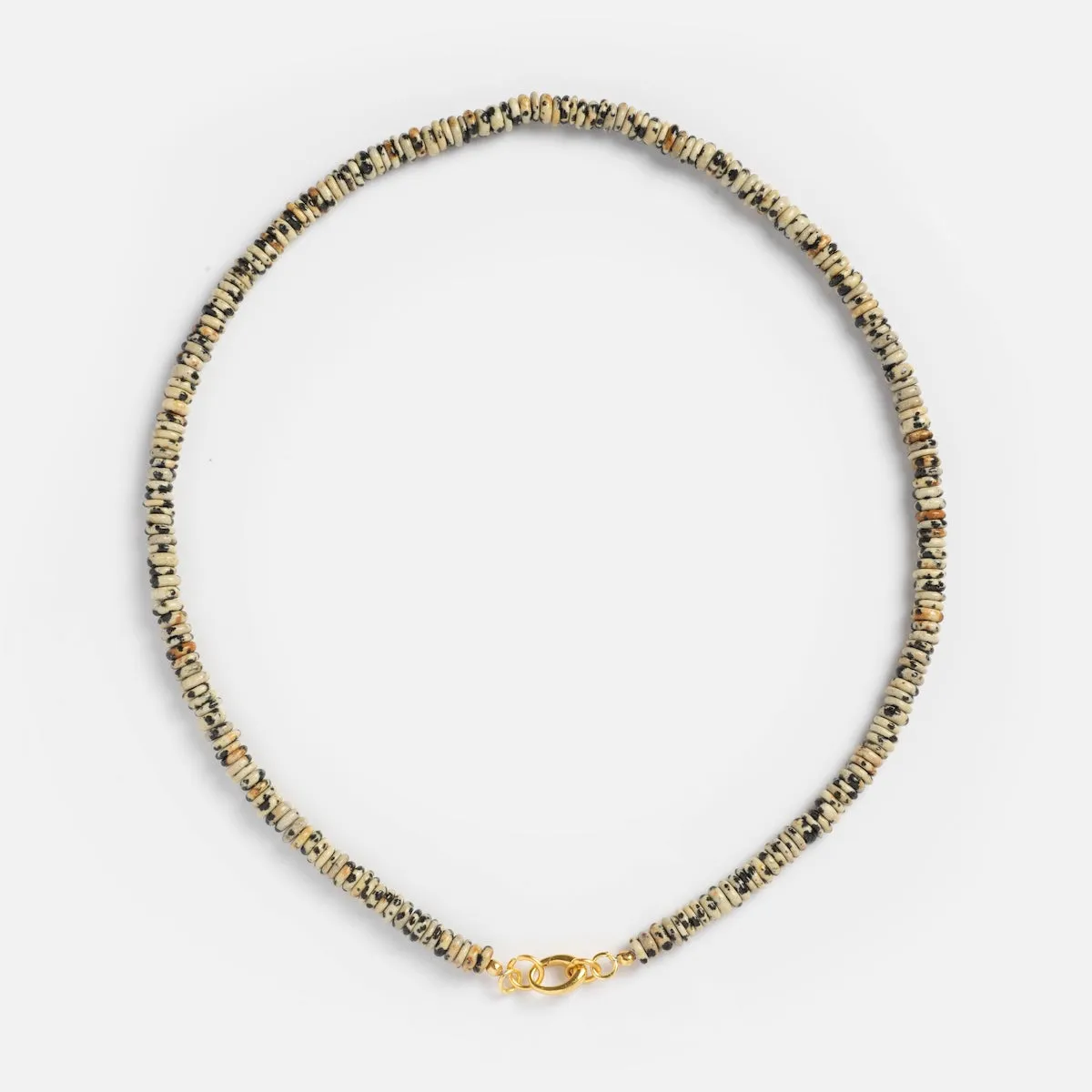 Beaded Gemstone Charm Holder Necklace