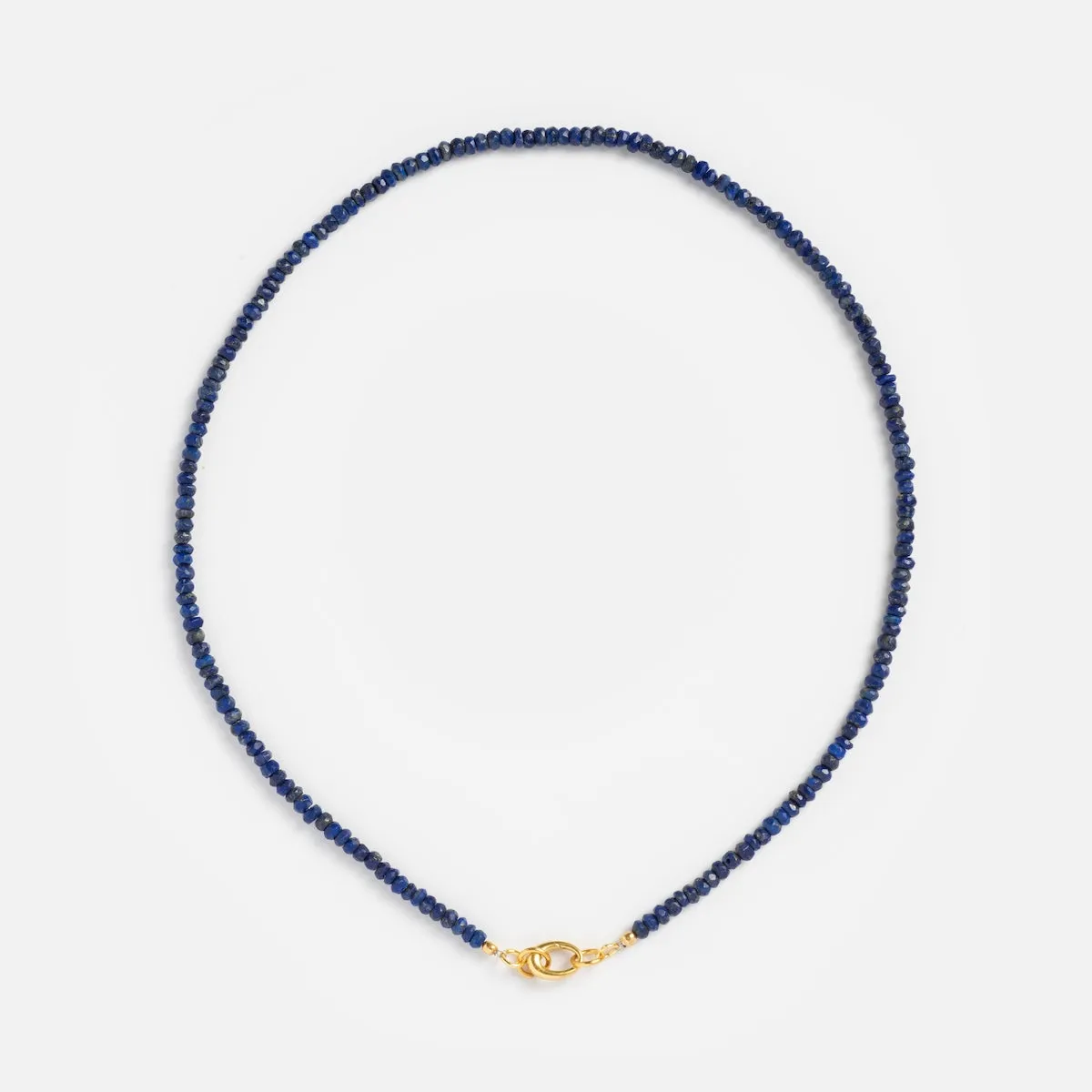 Beaded Gemstone Charm Holder Necklace