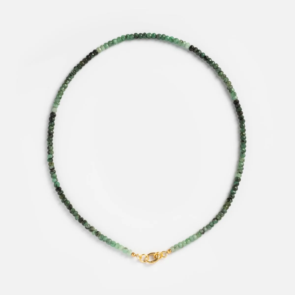 Beaded Gemstone Charm Holder Necklace