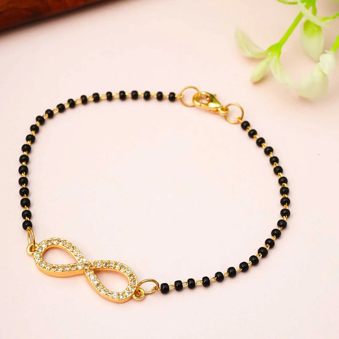 Beaded Infinity Bracelet