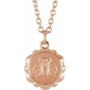 Bee Medallion 16-18" Necklace 87478
