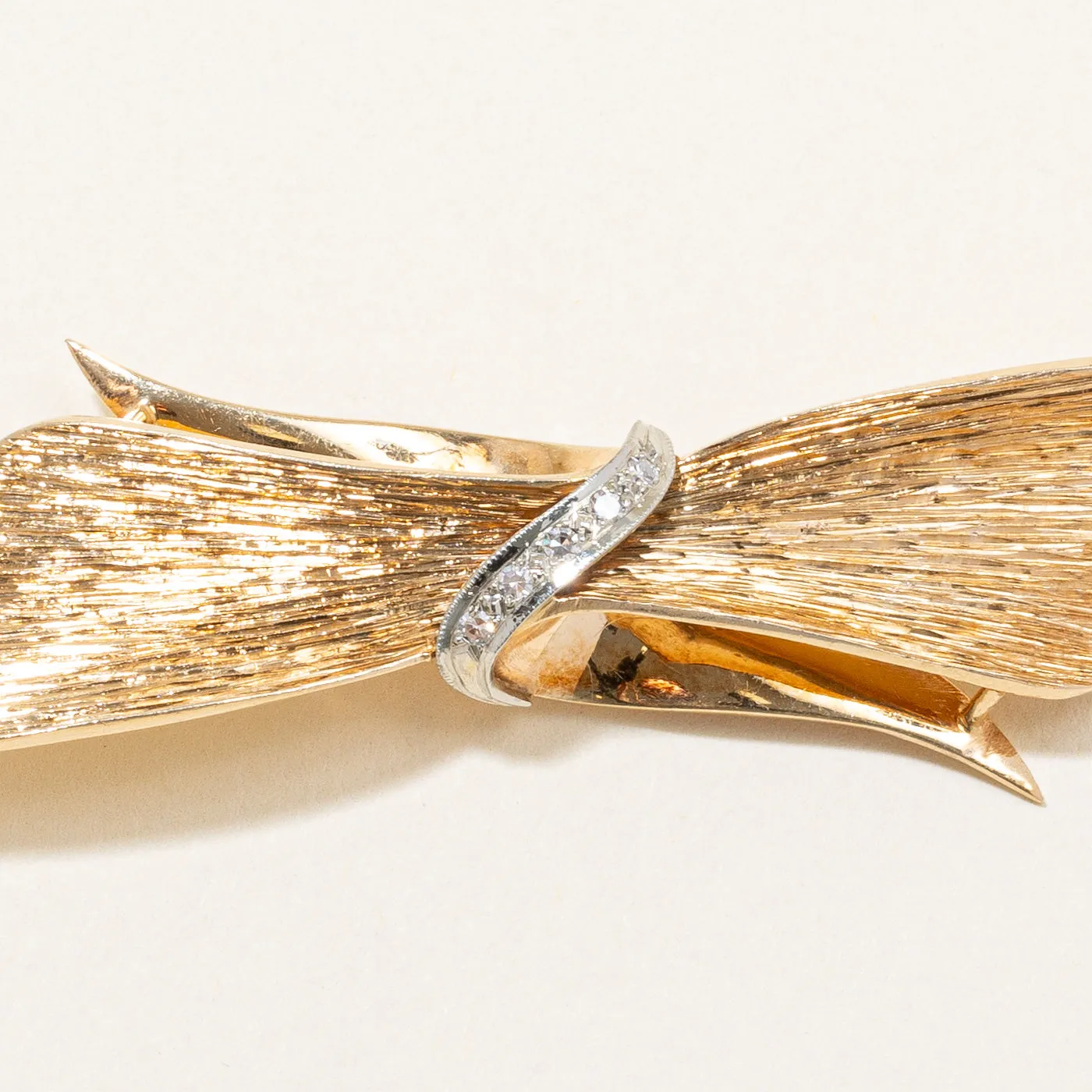 Birks' Diamond Bow Brooch | 0.05ctw |