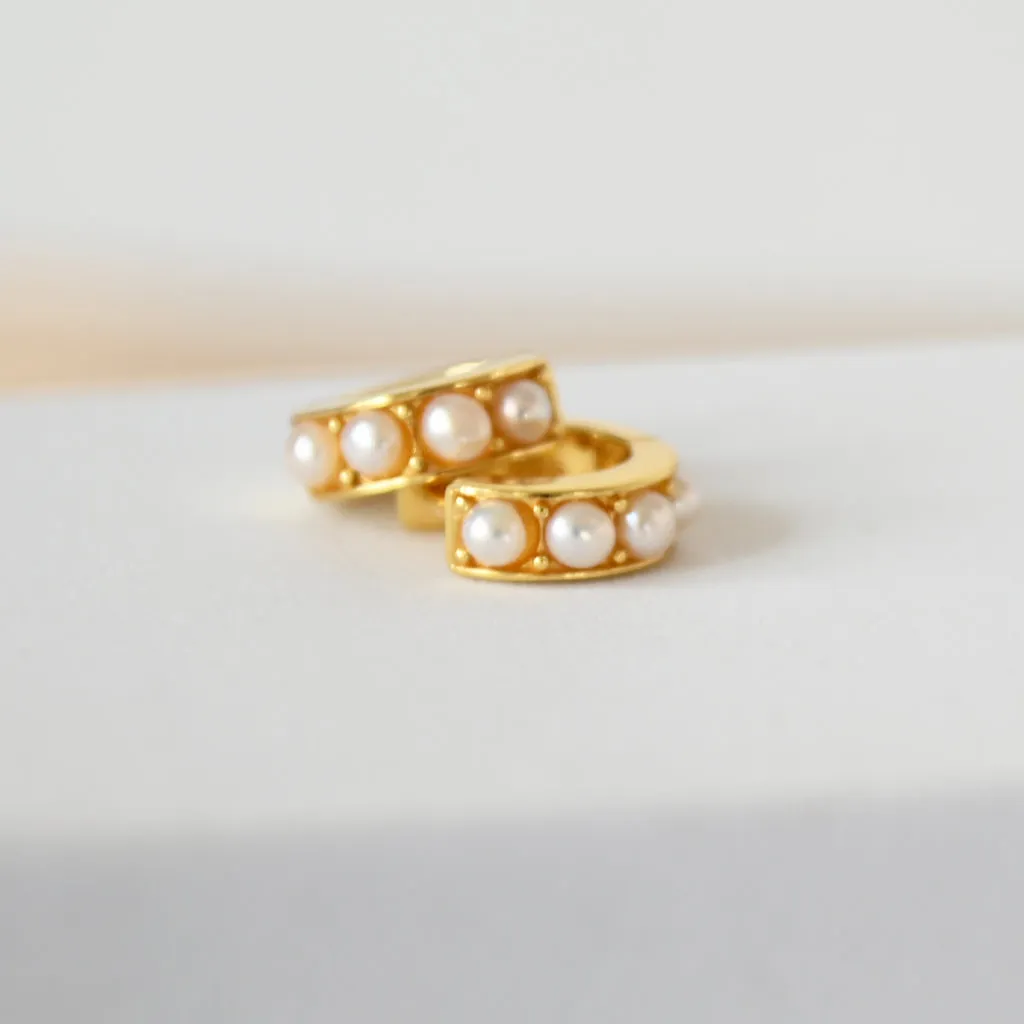 Birthstone Huggie Earrings