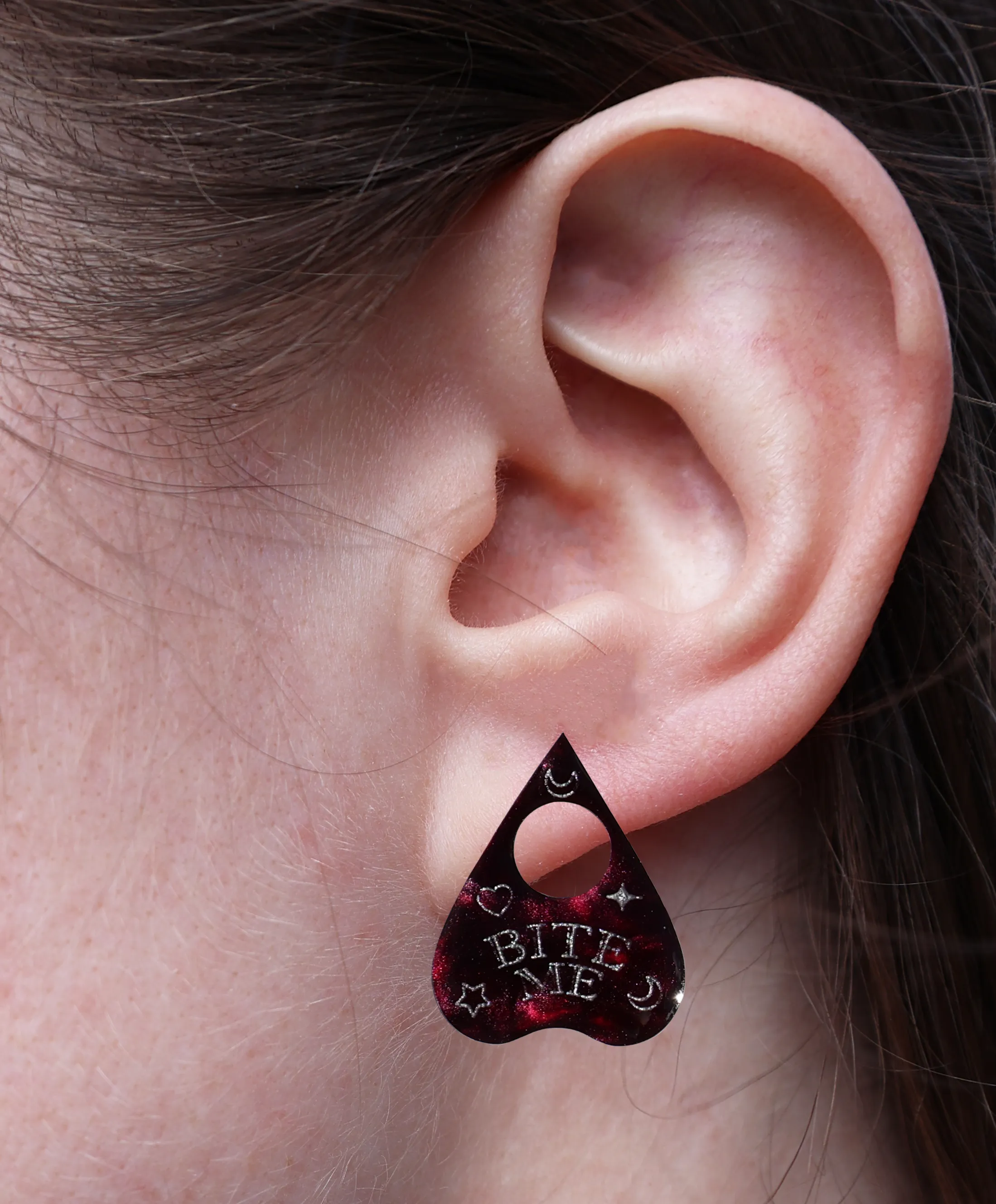 BITE ME PLANCHETTE EARRINGS