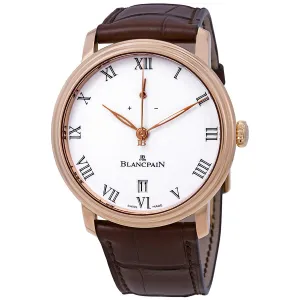 Blancpain Villeret 18Kt Rose Gold 8 Days Manual Wind White Dial Men's Watch 6613-3631-55B