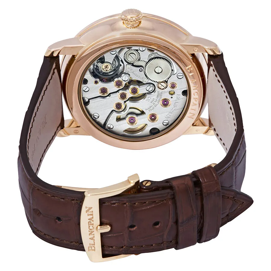 Blancpain Villeret 18Kt Rose Gold 8 Days Manual Wind White Dial Men's Watch 6613-3631-55B