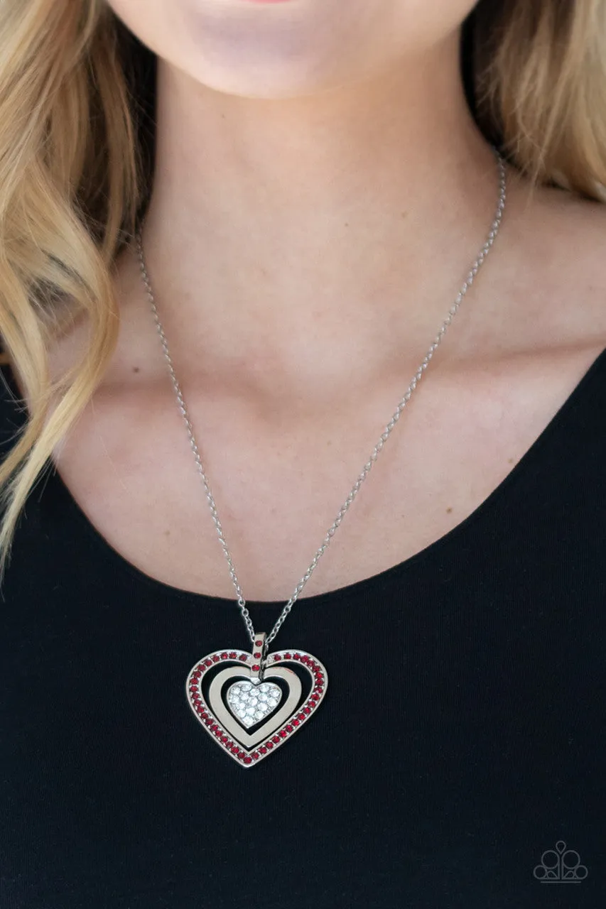 Bless Your Heart Red Paparazzi Necklace