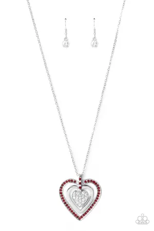 Bless Your Heart Red Paparazzi Necklace
