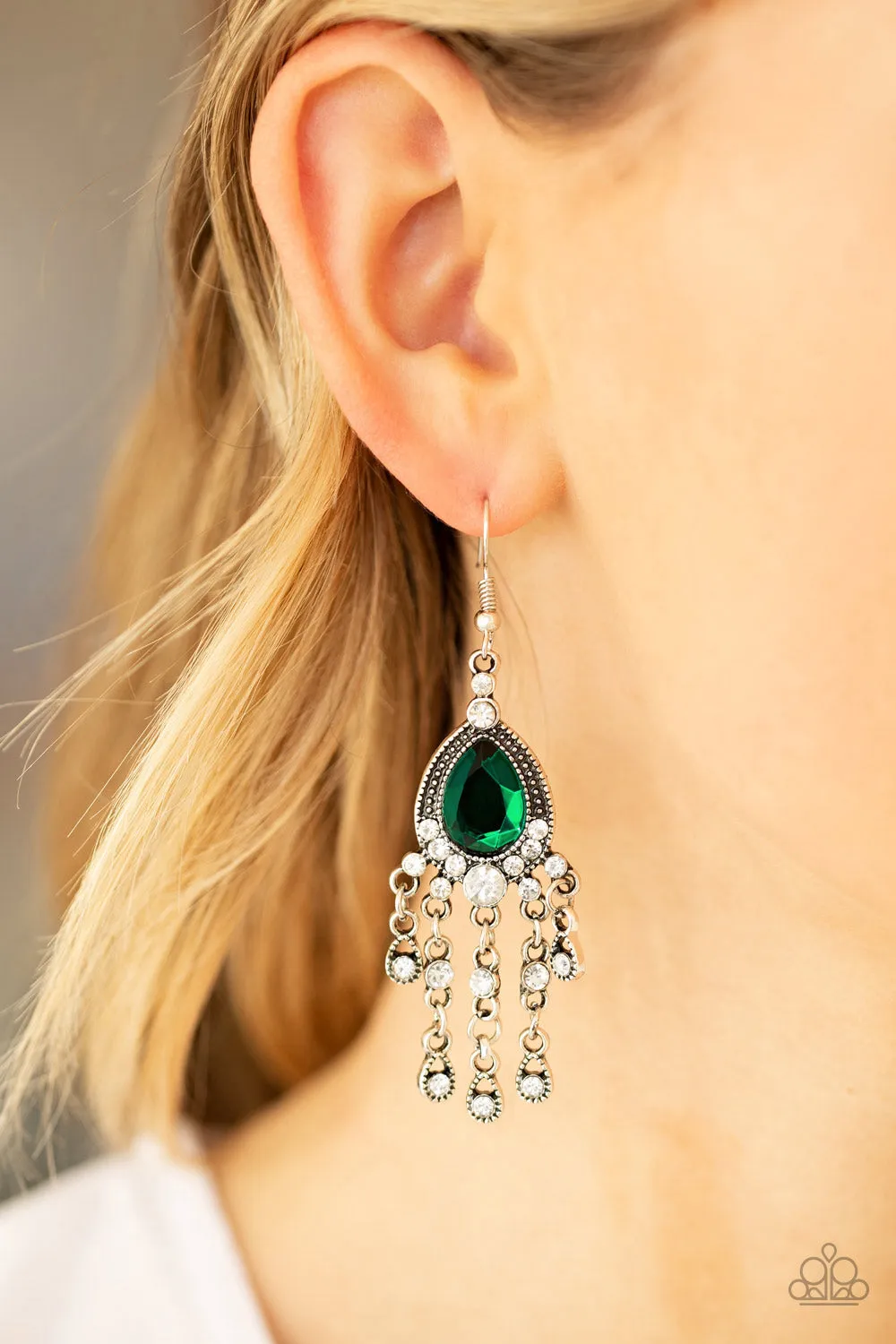 Bling Bliss - Green Earring