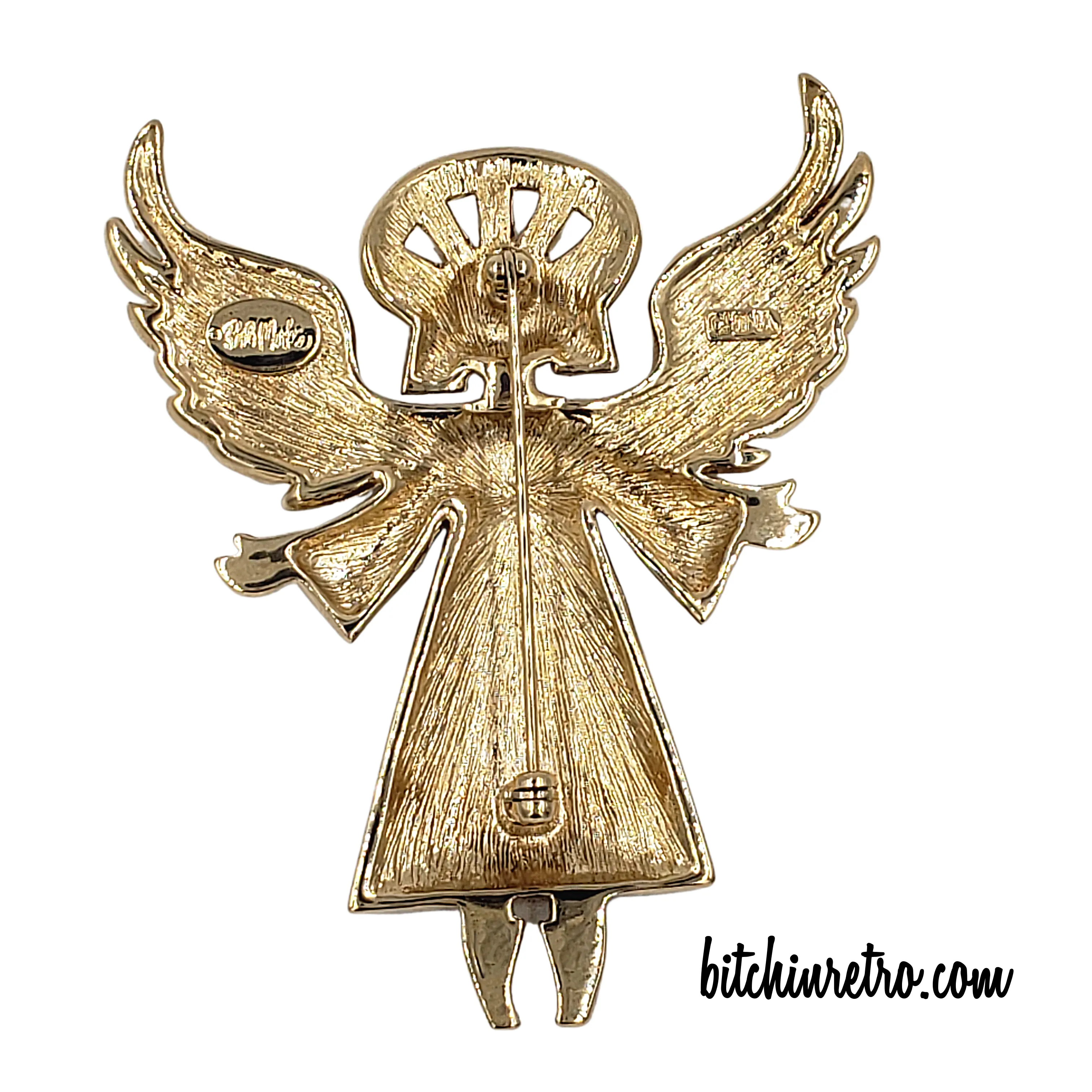 Bob Mackie Vintage Angel Mosaic Brooch
