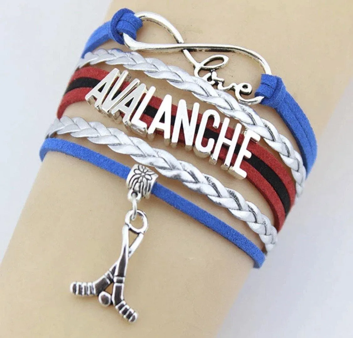 Bracelets and charms { Colorado Avalanche } Denver hockey findings