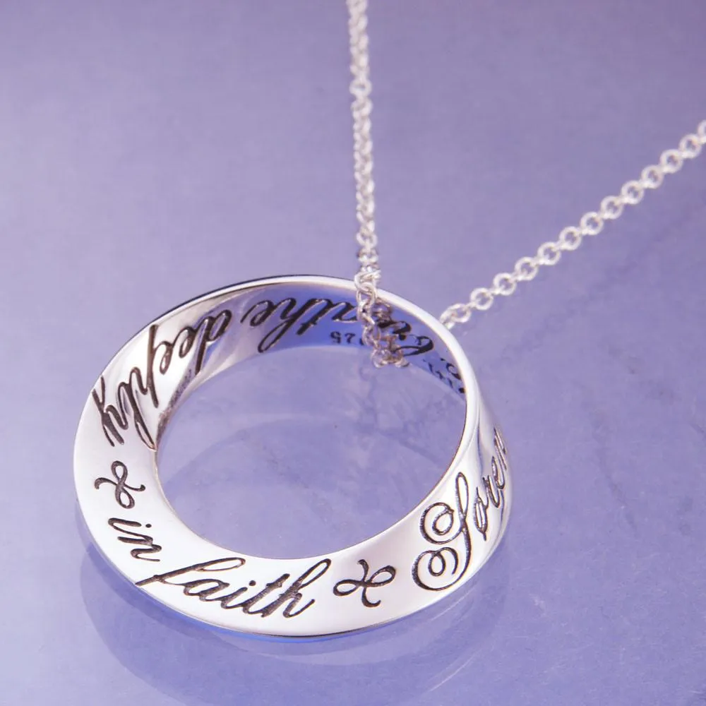 Breathe Deeply In Faith - Kierkegaard Necklace