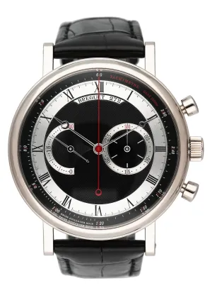Breguet Classique 5287 Chronograph White Gold Mens Watch Box Papers