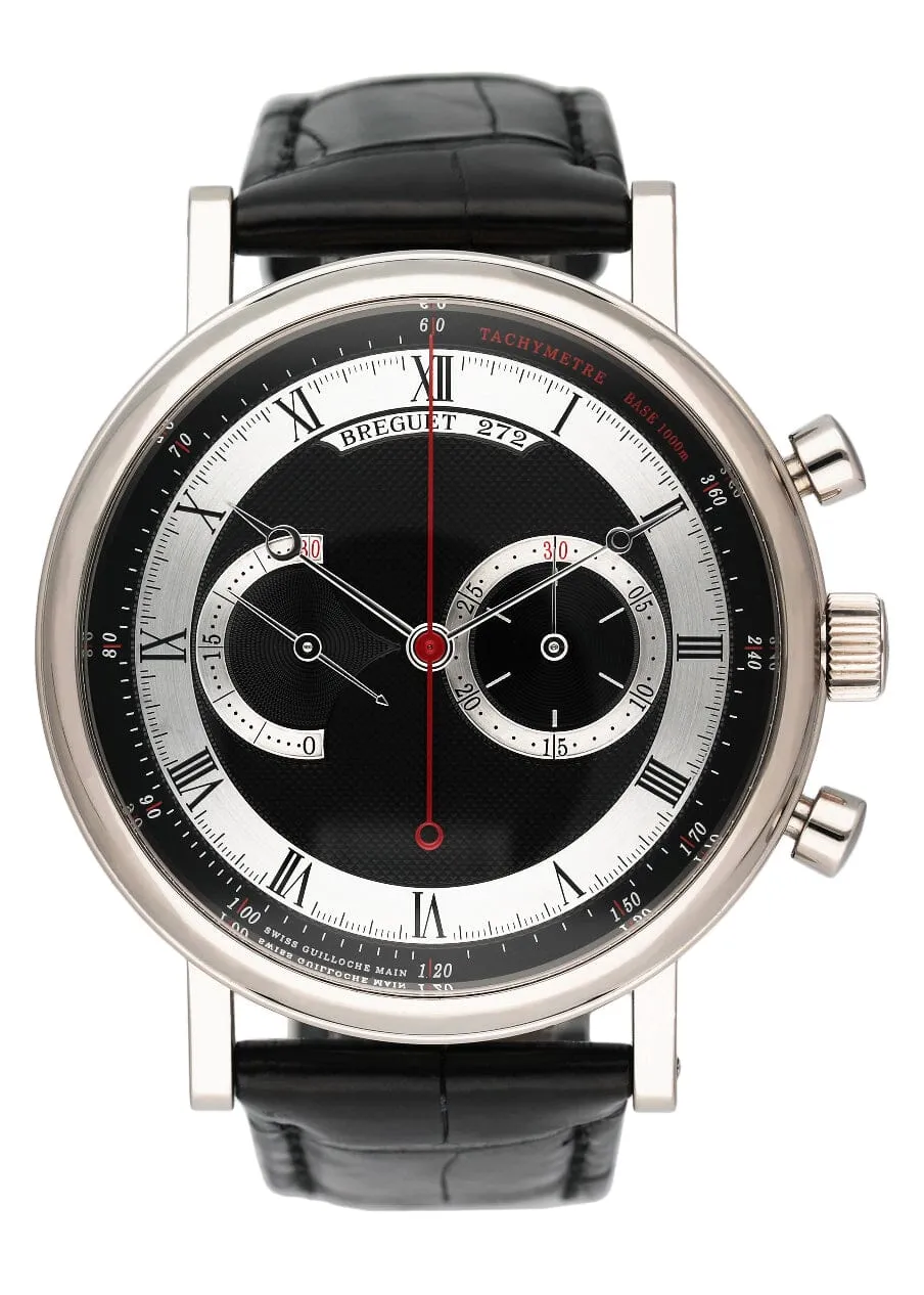 Breguet Classique 5287 Chronograph White Gold Mens Watch Box Papers