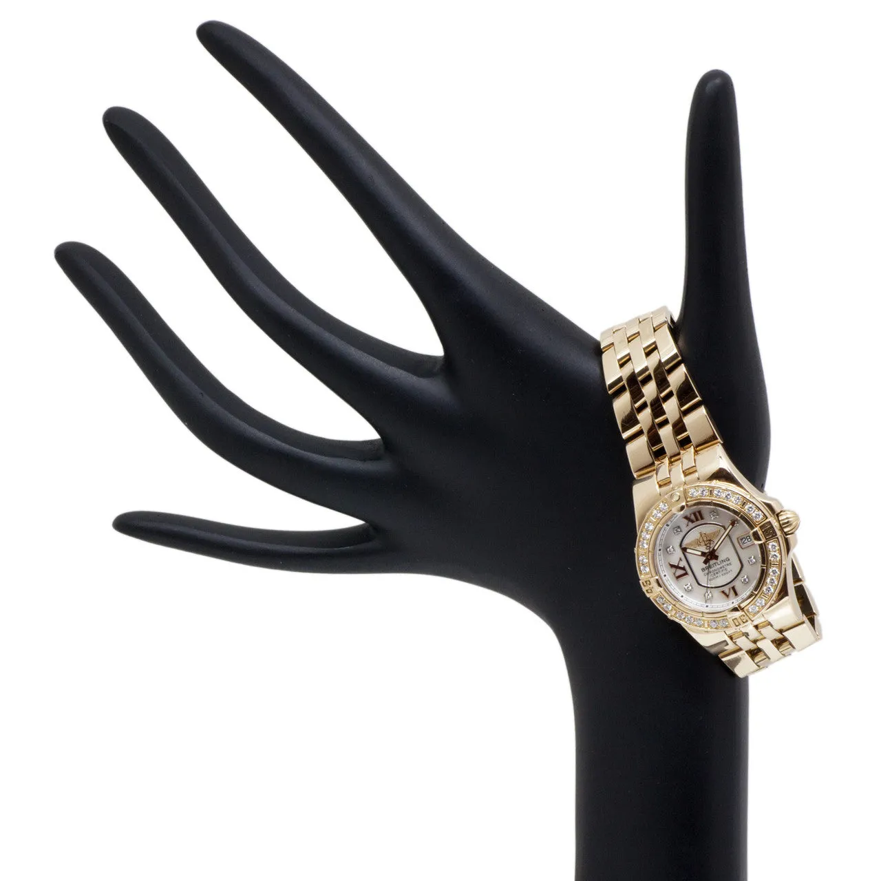 Breitling 18K Rose Gold Diamond Starliner Ladies Watch H71340