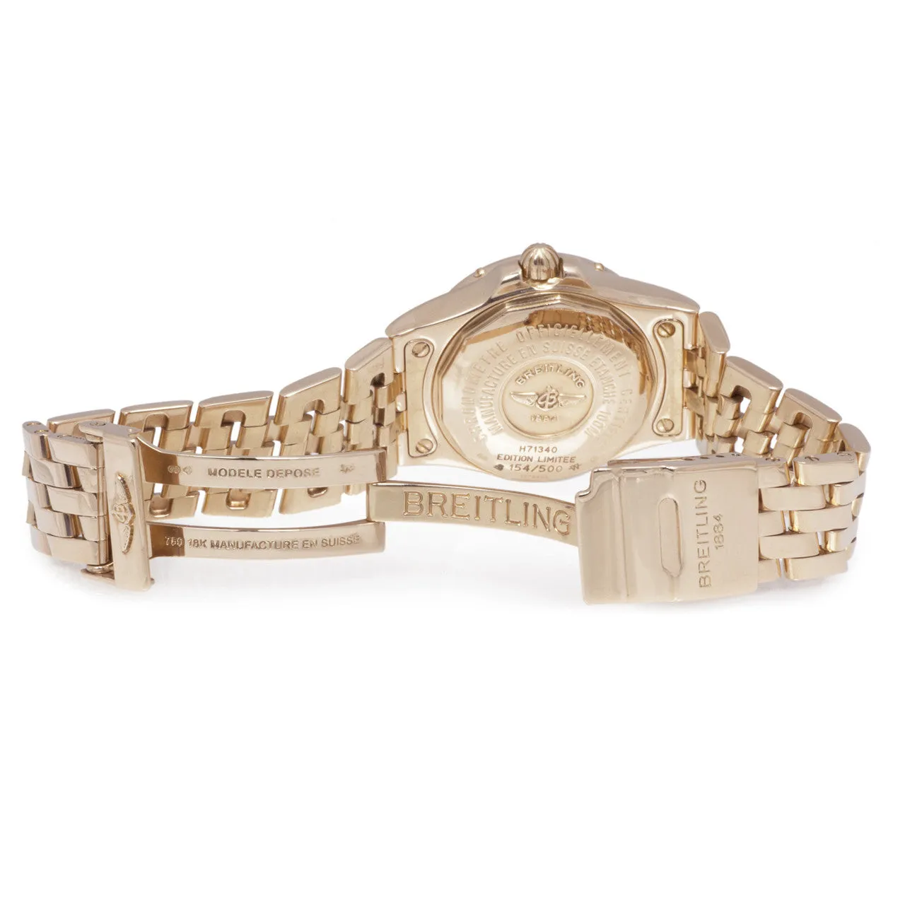 Breitling 18K Rose Gold Diamond Starliner Ladies Watch H71340