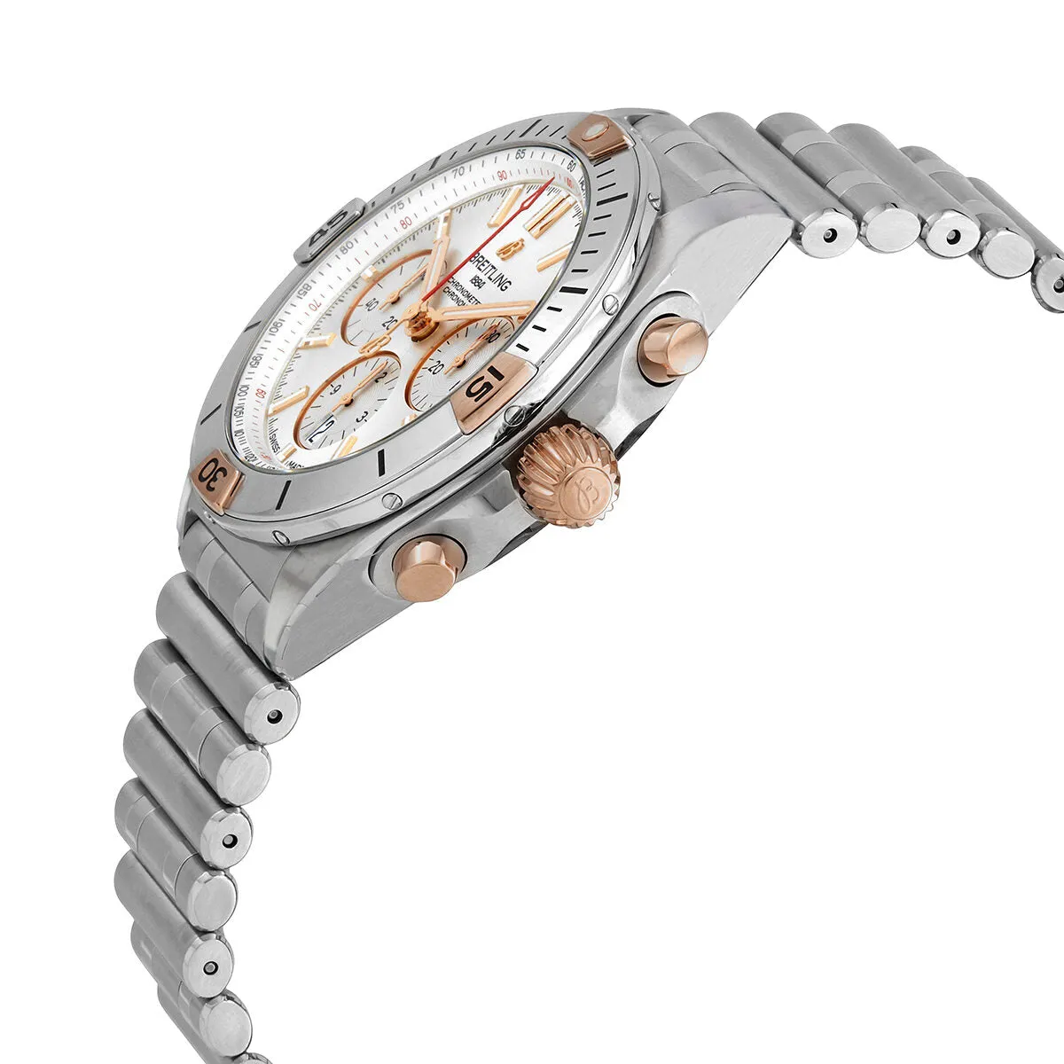 Breitling Chronomat B01 Chronograph Automatic Silver Dial Men's Watch IB0134101G1A1