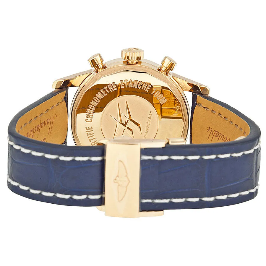 Breitling Transocean Chronograph 38 Blue Dial 18kt Rose Gold Men's Watch R4131012-C863BLCD R4131012/C863