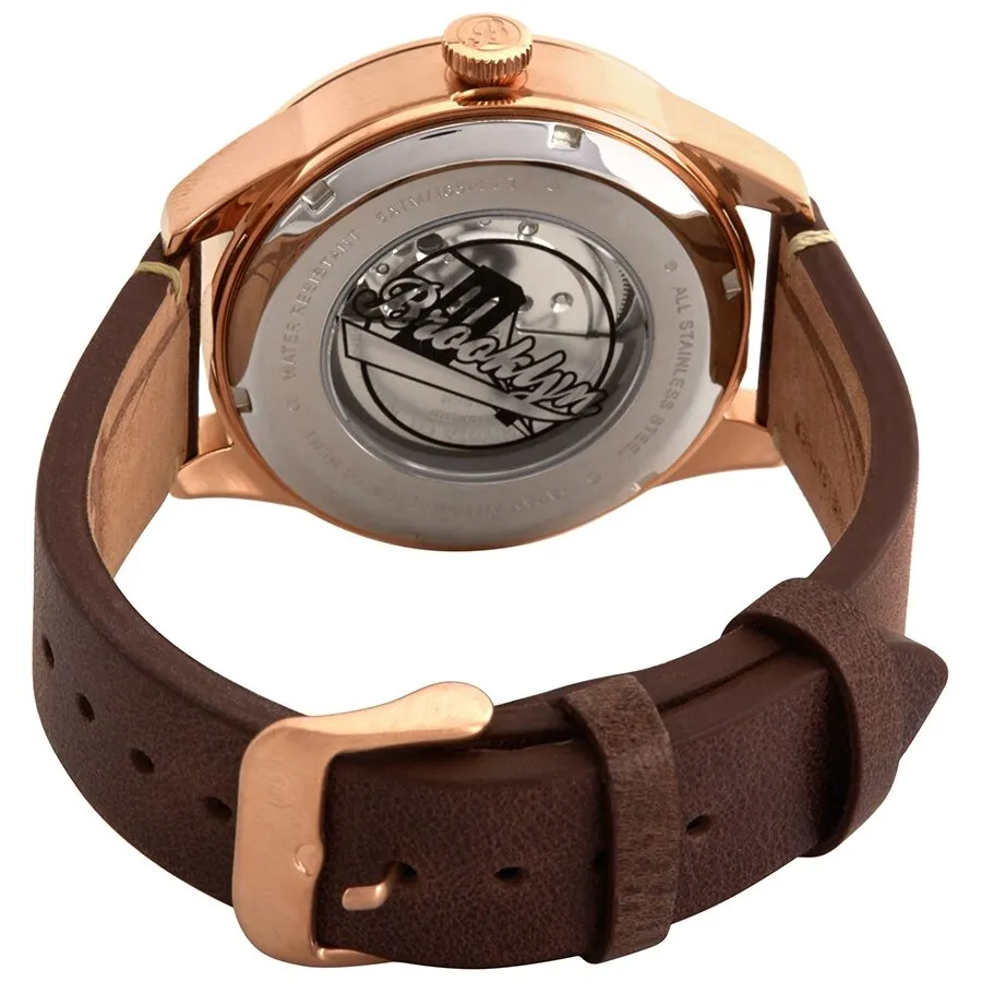 Brooklyn Watch Co. Wyckoff Automatic Black Dial Men's Watch 8353A3
